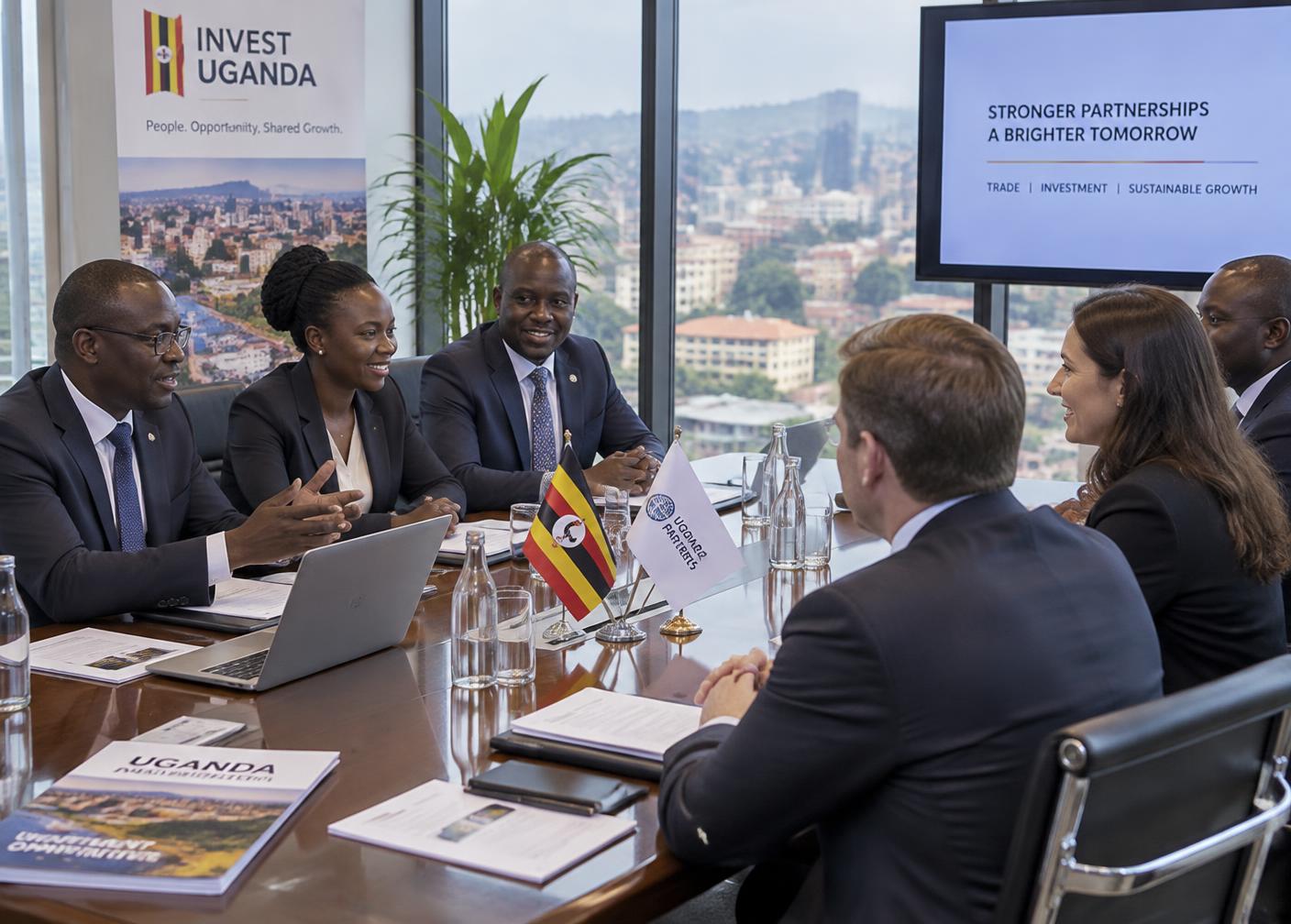 Osford Minerals Resources team meeting international buyers in Kampala